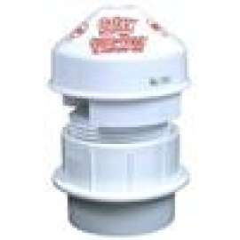 Vent 1.5in to 2in Air Admittance Valve 6 DFU with Schedule 40 PVC Straight Adapter