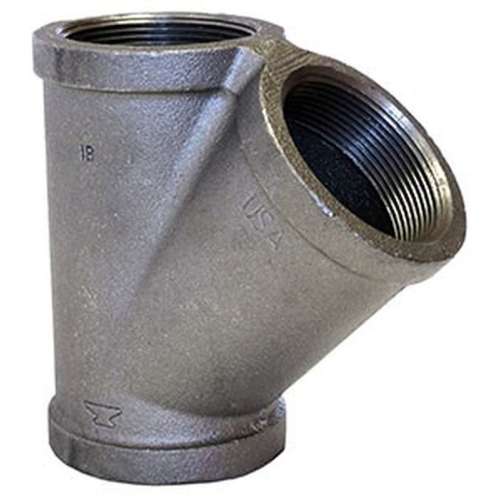 Wye 3/4in Galvanized Malleable Iron Threaded Class 150
