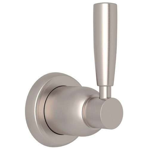 Perrin and Rowe Holborn U.3064LS-STN/TO Trim for Volume Control and 4-Port Dedicated Diverter with Metal Lever in Satin Nickel