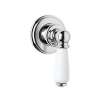 Perrin and Rowe U.3240L-APC/TO 3/4in Wall Valve Trim in Polished Chrome