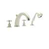 Perrin and Rowe U.3249X-PN Roman Tub Faucet in Polished Nickel