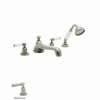 Perrin and Rowe U.3737L-STN Roman Tub Faucet in Satin Nickel