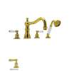 Perrin and Rowe U.3745L-IB Roman Tub Faucet in English Gold
