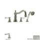 Perrin and Rowe U.3745L-STN Roman Tub Faucet in Satin Nickel