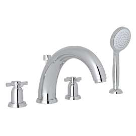 Perrin and Rowe Holborn Deck-Mounted Brass Tub Filler - In Multiple Colors