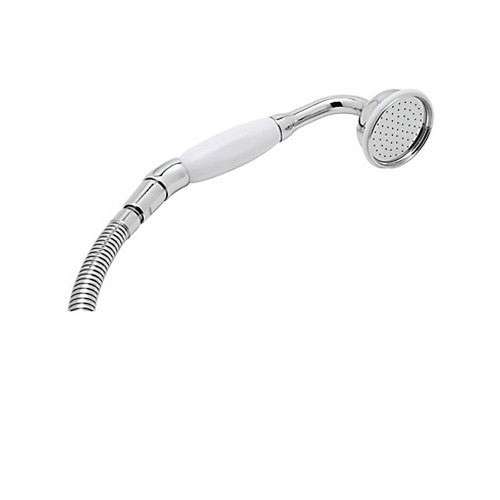 Perrin and Rowe Inclined Hand Shower With Porcelain Handle And 60-In Hose