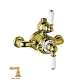 Perrin and Rowe U.5550L-IB Exposed Thermostatic Shower Valve Trim in English Gold