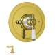 Perrin and Rowe U.5565L-IB/TO Thermostatic Valve Trim in English Gold