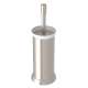 Holborn Floor Standing Toilet Brush Holder in Satin Nickel