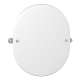 24-7/16-in Holborn Wall Mount Oval Mirror in Polished Nickel