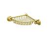 Wall Mounted Corner Basket in English Gold