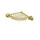 Wall Mounted Corner Basket in English Gold
