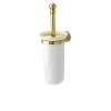Wall Mounted Toilet Brush Holder in English Gold
