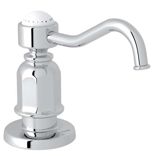 Traditional Deck Mount Soap Dispenser in Polished Chrome