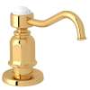 Traditional Deck Mount Soap Dispenser in English Gold