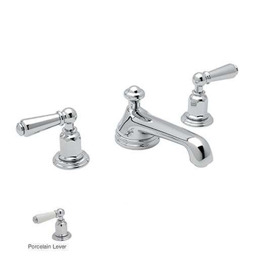 U.3705L-2 Perrin and Rowe Widespread Bathroom Faucet and Pop-Up Drain