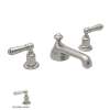 Perrin and Rowe U.3705L-STN-2 Widespread Bathroom Faucet and Pop-Up Drain in Satin Nickel