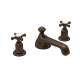 Perrin and Rowe U.3706X-EB-2 Widespread Bathroom Faucet and Pop-Up Drain in English Bronze
