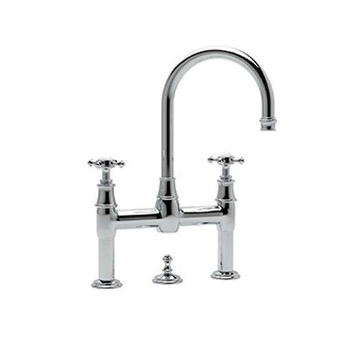 Perrin and Rowe Bridge Bathroom Faucet And Remote Pop-Up Drain