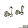 Perrin and Rowe U.3750LSP-STN-2 Pair of 1/2in Concealed Wall Valves in Satin Nickel