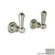 Perrin and Rowe U.3750LSP-STN-2 Pair of 1/2in Concealed Wall Valves in Satin Nickel