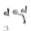 Perrin and Rowe U.3790L-APC-2 Wall Mounted Bathroom Faucet in Polished Chrome