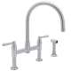 Perrin and Rowe U.4273LS-APC-2 Bridge Kitchen Faucet in Polished Chrome