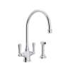 Perrin and Rowe U.4710APC-2 Kitchen Faucet in Polished Chrome