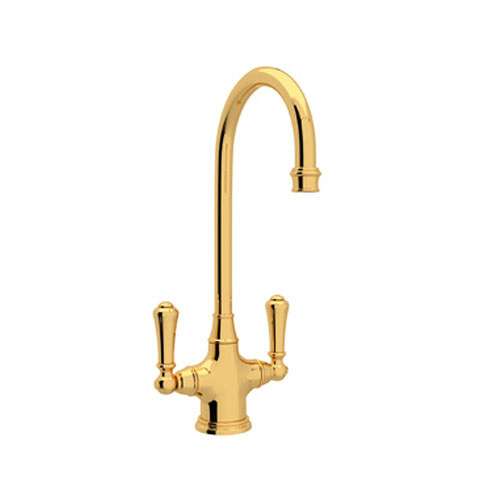 Perrin and Rowe U.4711IB-2 Bar Faucet in English Gold