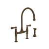 Perrin and Rowe U.4719L-EB-2 Bridge Kitchen Faucet in English Bronze