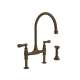 Perrin and Rowe U.4719L-EB-2 Bridge Kitchen Faucet in English Bronze
