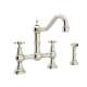 Perrin and Rowe U.4755X-PN-2 Bridge Kitchen Faucet in Polished Nickel