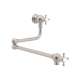 Perrin and Rowe U.4798X-STN-2 Wall Mounted Pot Filler in Satin Nickel