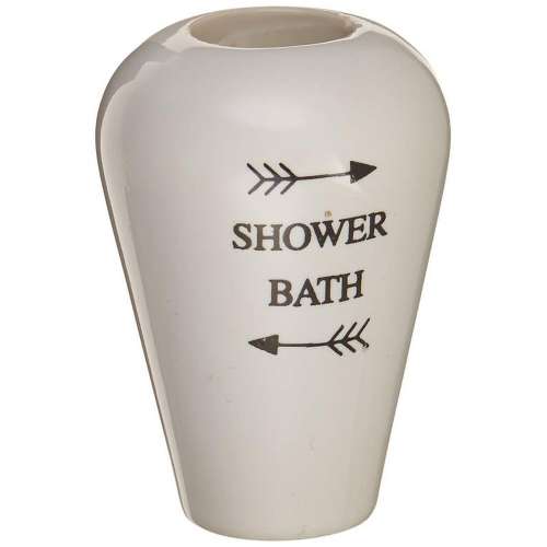 White Porcelain Insert for Diverter Lever