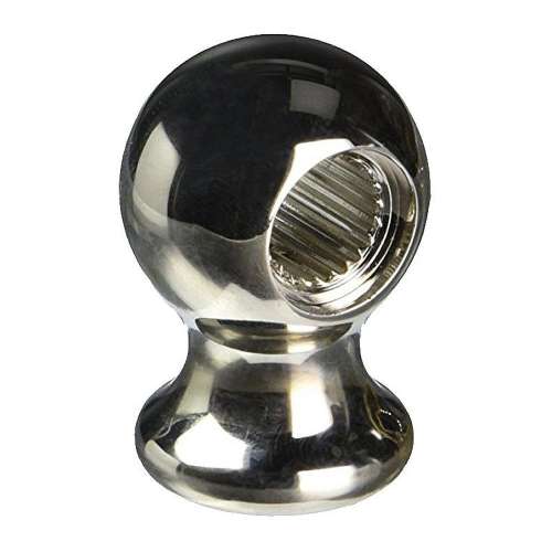 Volume Control Lever Ball End with Screw Cap in Polished Nickel