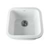 18in Drop-In Fireclay Bar Sink in White