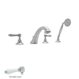 A1464LP Country Bath Roman Tub Faucet and Single Function Hand Shower