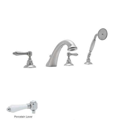 A1464LP Country Bath Roman Tub Faucet and Single Function Hand Shower