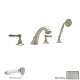 Country Bath A1464LPSTN Roman Tub Faucet and Single Function Hand Shower in Satin Nickel