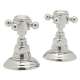 Pair of 1/2in Side valves in Polished Nickel