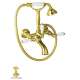 Country Bath A1401XMIB Wall Mount Exposed Tub Filler Faucet in Inca Brass