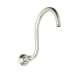12in Wall Mounted Hooked Shower Arm in Polished Nickel