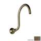 12in Wall Mounted Hooked Shower Arm in Tuscan Brass