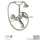 Wall Mount Exposed Tub Filler Faucet in Satin Nickel