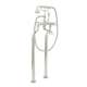 Floor Mount Tub Filler Faucet in Polished Nickel
