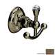 Double Hook Robe Hook in Tuscan Brass