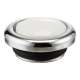 Pressure Fit Porcelain Screw Cover Cap Indice In Polished Chrome