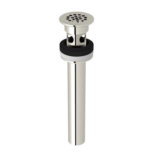 Slotted Grid Drain in Polished Nickel