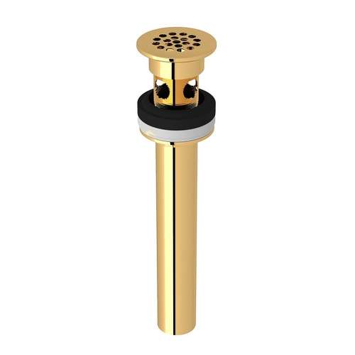 Slotted Grid Drain in Italian Brass