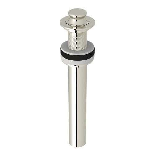 Non Slotted Lift and Turn Drain in Polished Nickel